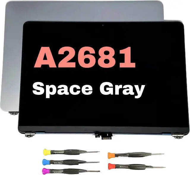 Main image of 2022 Original New 13" A2681 LCD Screen for MacBook Air M2 EMC 4074 A2681 LCD Screen Replacement (Space Gray)