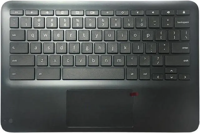 Main image of Partsatoz Laptop Palmrest Upper Case Top Cover with US Keyboard Touchpad Assembly Replacement for HP Chromebook 11MK X360 G3 EE MediaTek M49312-001
