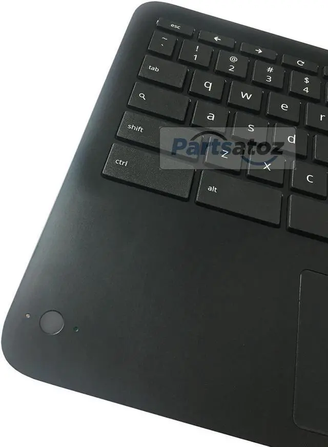 Alt view image 5 of 5 - Partsatoz Laptop Palmrest Upper Case Top Cover with US Keyboard Touchpad Assembly Replacement for HP Chromebook 11MK X360 G3 EE MediaTek M49312-001