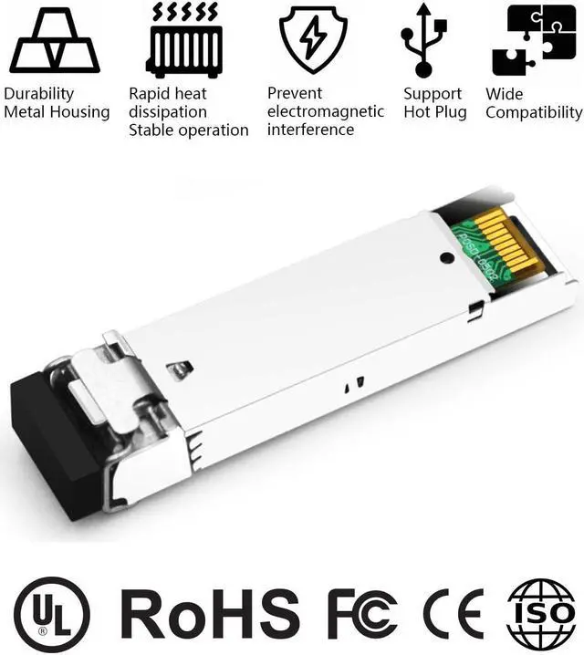 Alt view image 5 of 5 - OPSTRAN 10GBASE-BX BiDi SFP+ Optical Transceiver Module Compatible with Cisco SFP-10G-BX20D 1330nm-TX/1270nm-RX 20km DOM Simplex LC SMF