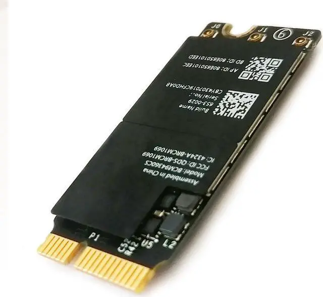 Main image of Bluetooth 4.0 Dual-Band Network Card,2.4G/5Ghz Gigabit WiFi Airport Wireless Network Card BCM94360CS BCM94360CSAX Replacement for MacBook Pro 13" and 15" Retina A1502 A1398 A1347 (Late 2013-Late 2014)