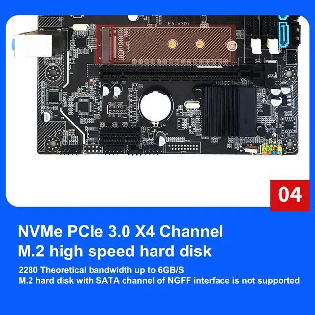 Alt view image 5 of 5 - X79 Motherboard Set with 6 Cores 12 Threads, 8GB DDR3, Indicator Light for PC