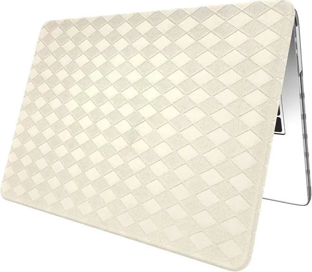 Alt view image 2 of 5 - BaayCerrie Beige Rhombic Design for A2337 A2179 A1932 MacBook Air 13 inch Case 2022 2021 2020 2019 2018
