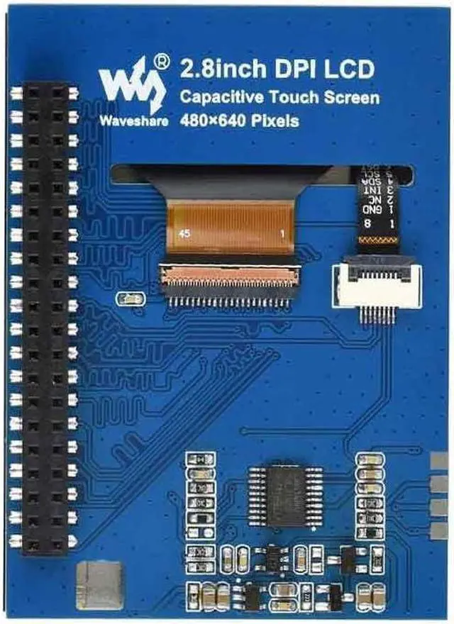 Alt view image 3 of 5 - Spotpear 2.8inch-DPI-LCD 2.8inch Capacitive Touch LCD DPI 480×640 for Raspberry Pi