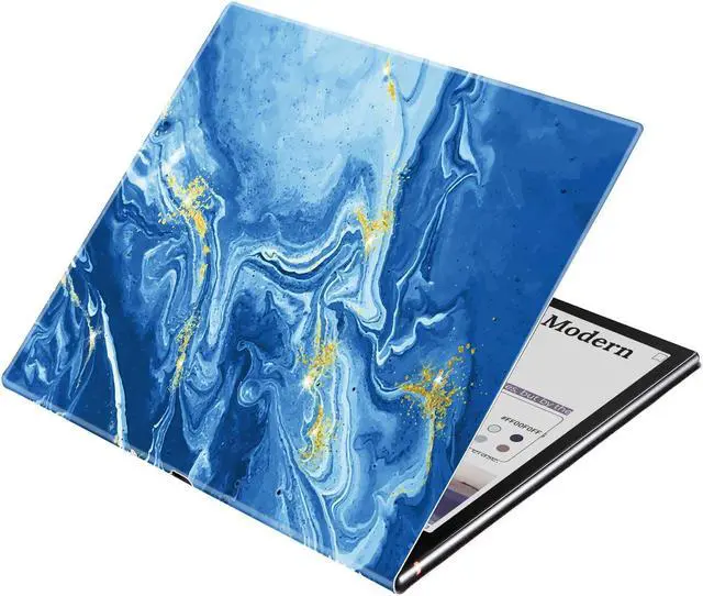 Main image of BOZHUORUI Case for 10.3" Boox Note Air 3 C/Note Air 3 B/W (2023) & Note Air 4 C (2024) | with Sleep/Wake | Magnetic Adsorption | Thin & Light | PU Leather Smart Cover (Blue Ocean)