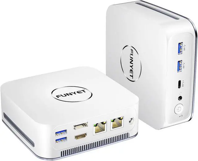 Main image of FUNYET Mini PC Gaming PC, Desktop Computer with Intel 12th Gen Alder Lake N95(up to 3.4GHz), 16GB DDR4 RAM 1TB SSD, Supports 4K Displays, Windows 11 Pro White