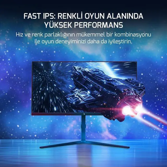 Alt view image 3 of 5 - GAMEPOWER Rapid 27 inch Gaming Monitor 360Hz 1ms, 1080P Flat IPS, HDR10 Height/Tilt/Swivel/Pivot Adjustable RGB Anti-Glare Display, HDMI/DP/USB, FreeSync, G-Sync, 350 cd/m² Bright LEDs, Laser Logo
