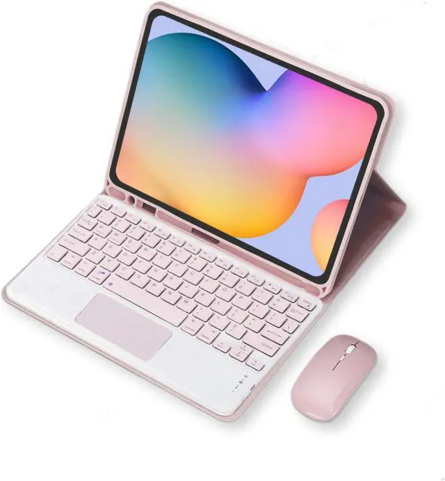 Main image of Keyboard Case for Tab A8 Tablet Soft, Protective Cover Case with Cutouts Pen Slot, Tablet Case with Keyboard Mouse for