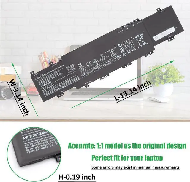Alt view image 5 of 5 - RHKRKQN TI04XL M24563-005 Laptop Battery Replacement for HP Envy 17 Envy 17-ch Series Notebook HSTNN-IB9T M24420-1D1 M24420-1C1 TI04055XL 15.12V 55.67Wh