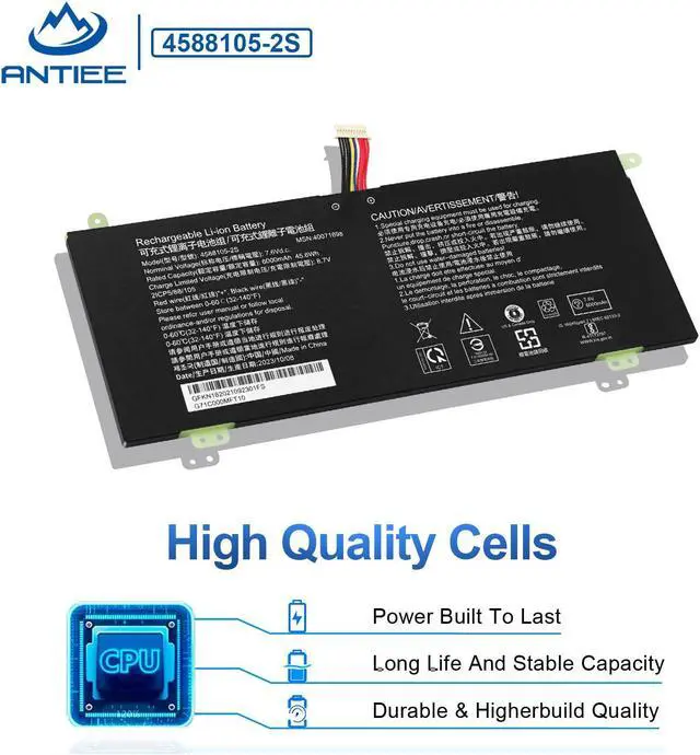 Alt view image 5 of 5 - 4588105-2S 4588106-2S Laptop Battery for Dynabook Satellite Pro C50D-B-10D C50D-B-10E C50D-B-11A C50D-B-100 C50-E-105 C50-H-103 C50D-B-113 C50D-B-115 MEDION Akoya E15403 Series 40071698 40072215 7.6V