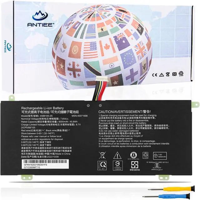 Main image of 4588105-2S 4588106-2S Laptop Battery for Dynabook Satellite Pro C50D-B-10D C50D-B-10E C50D-B-11A C50D-B-100 C50-E-105 C50-H-103 C50D-B-113 C50D-B-115 MEDION Akoya E15403 Series 40071698 40072215 7.6V