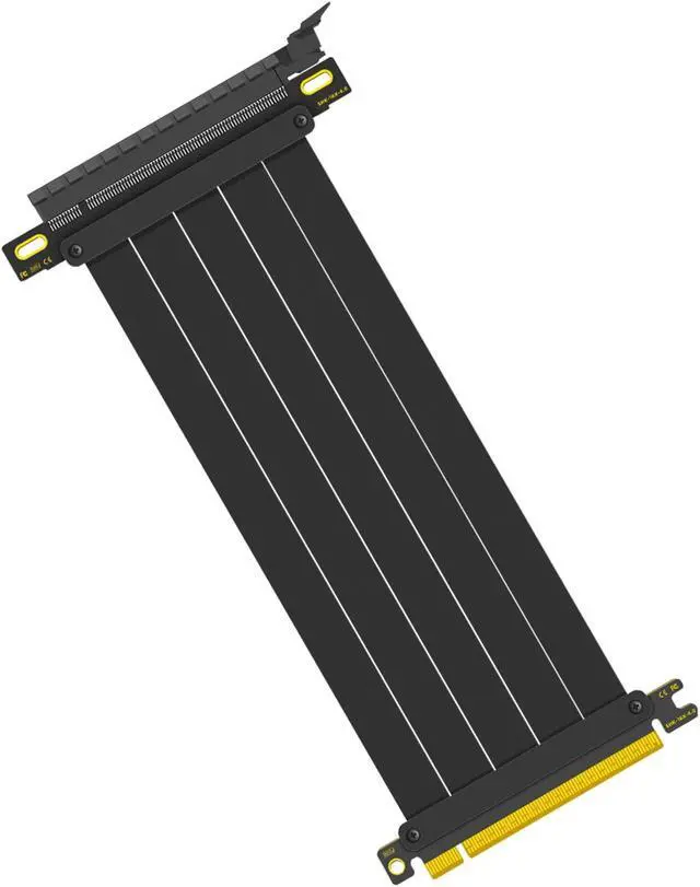 Main image of Glorto PCIe 4.0 Riser Cable, x16 High Speed Graphics Card Extension Port Adapter, Flexible GPU Riser Cable Compatible with RTX 4090/4080/3090 and RX 7900/7800, 180 Degree 20cm