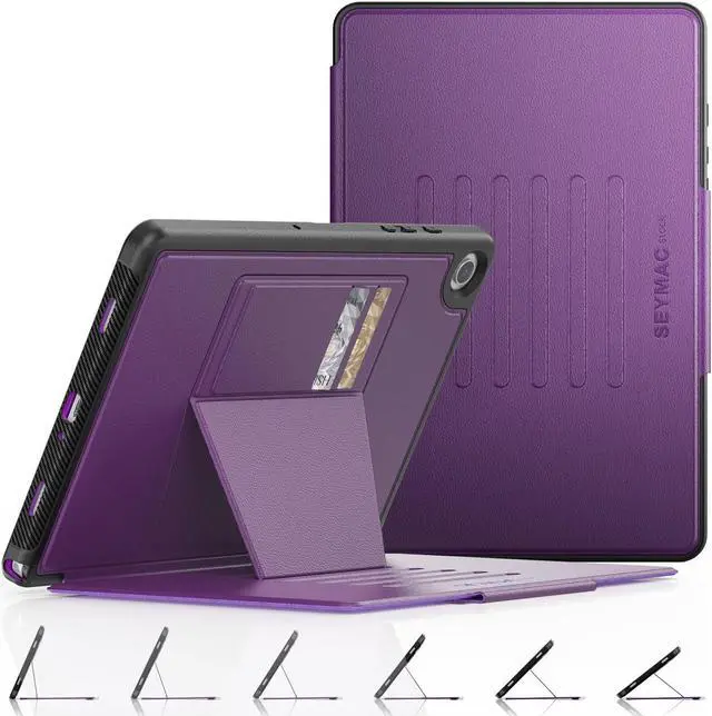 Main image of SEYMAC stock Case for Samsung Galaxy Tab A9+ Plus 11'', Auto Sleep/Wake Case with Magnetic Multi-Angles Stand, Card Slot for Galaxy Tab A9+/ A9 Plus 11'' SM-X210/X216/X218, (Purple)