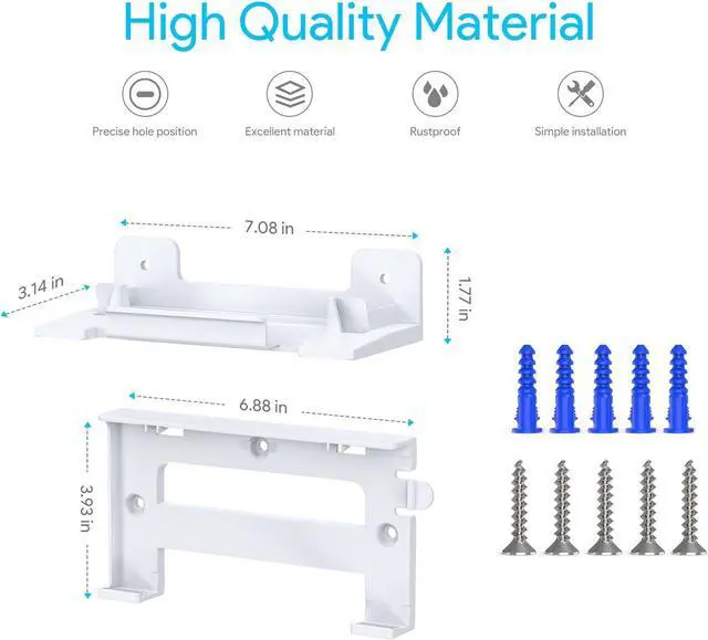 Alt view image 3 of 5 - XLTTYWL Starlink V3 Mount, Starlink Gen3 Router Wall Mounts with Starlinks Power Supply Mounting Kit for Star Link V3 Standard&Gen 3 High Performance Dishy