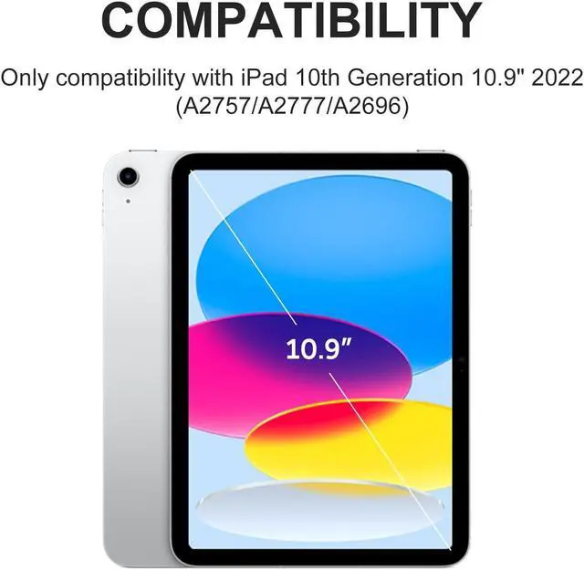 Alt view image 2 of 5 - KVAGO for iPad (A16) 11th Generation Case with Keyboard, 7 Color Backlit Keyboard Cover with Pencil Holder for iPad 11-inch A16 2025 10th Gen 10.9 Inch 2022, Detachable Bluetooth Keyboard (Purple)