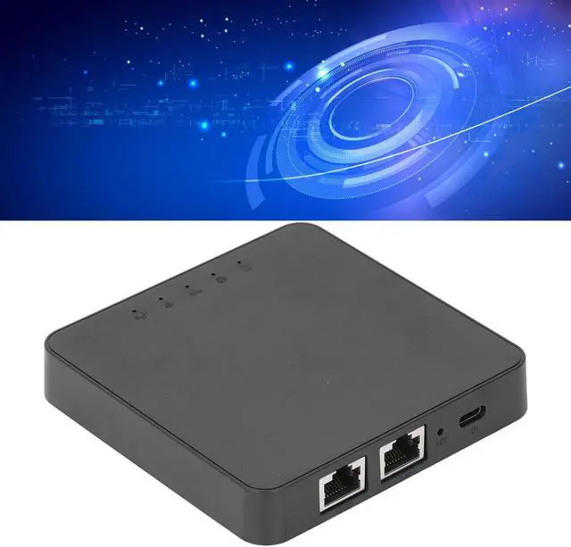 Alt view image 4 of 5 - 4G LTE Router, 2 Gigabit Ethernet Ports Ultra Compact SIM Modem Mobile Hotspot for Travelling Campers and Security Cameras.