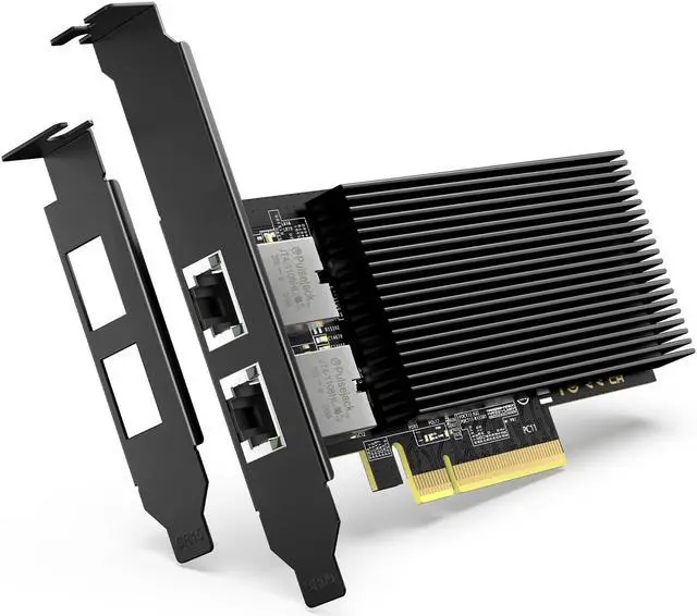 Main image of 10G PCI-E Network Card with 10Gbps Dual RJ45 Ports, Intel X540-T2 Conrtoller, VIMIN 10Gb Ethernet Adapter Card Compatible with PCI Express X8, X16, Support Windows/Windows Server/Linux/VMware