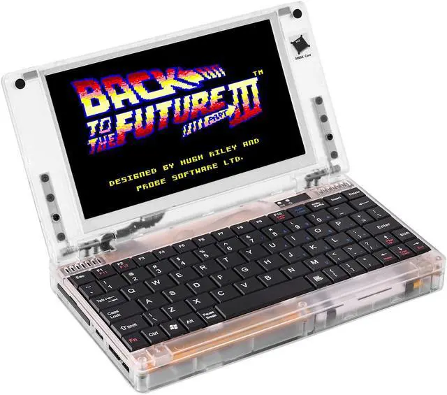 Main image of Retro Pocket 386 CPU XT PC Laptop Computer 8088, Mini Laptop Compatible with Windows3.1 MS-DOS System, OPL3 Sound Card, VGA Graphics Card, LCD Screen Integrated Mouse Notebook Computer
