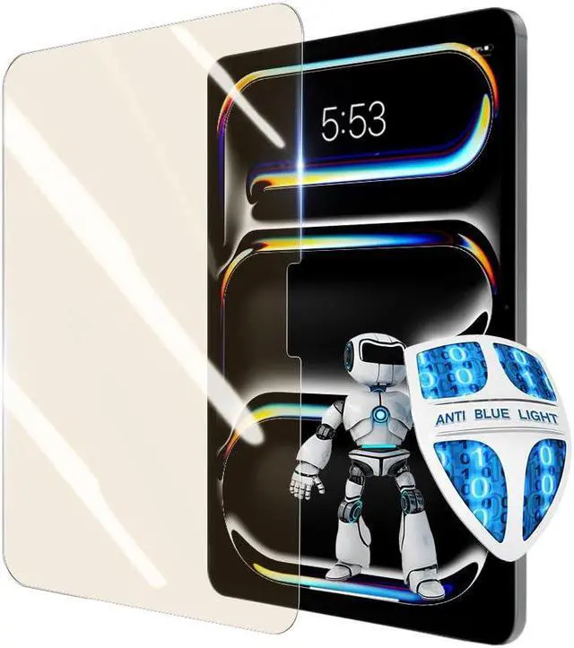 Main image of PERFECTSIGHT Anti Blue Light Screen Protector Compatible with iPad Pro 11 Inch 2024 6th Gen, [Medical-Grade HD Clear Eye Protection] Blue Light Blocking Filter 6 Radiations Tempered Glass