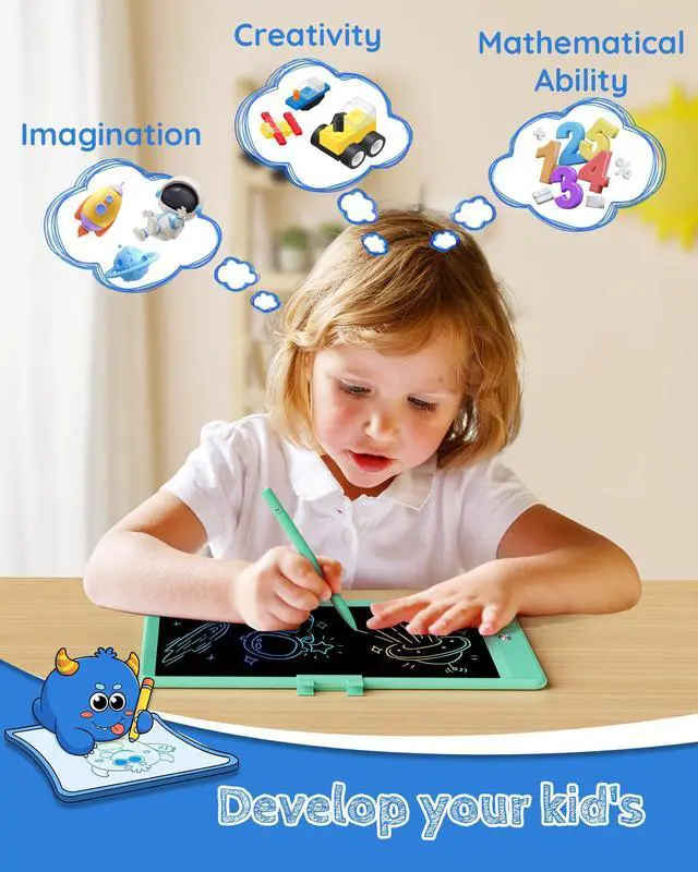 Alt view image 3 of 5 - TEKFUN 10Inch LCD Writing Tablet Doodle Board