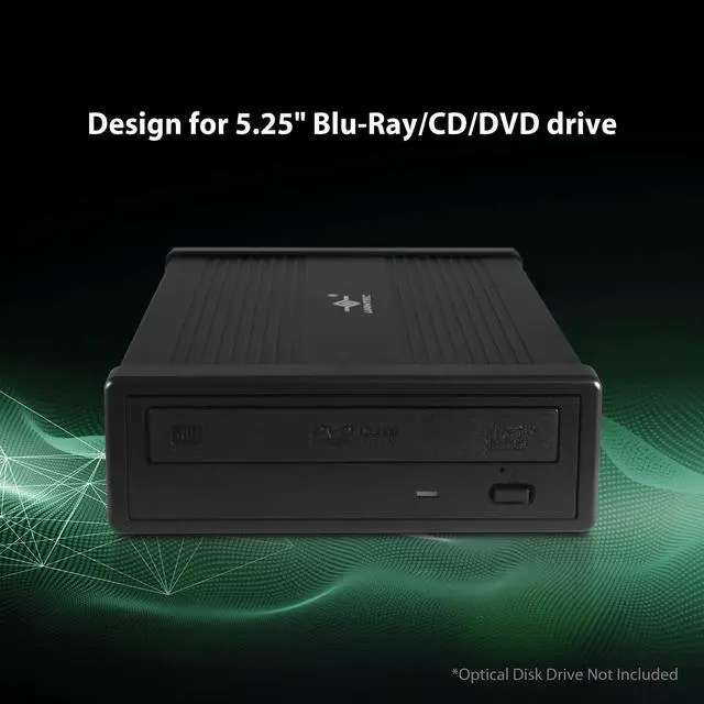 Alt view image 4 of 5 - Vantec NexStar DX2 USB 3.0 External Enclosure Design for 5.25" Blu-Ray/CD/DVD SATA Drive, Second Generation of DX, No Drivers Needed, Aluminum Alloy (NST-540S3-BK)