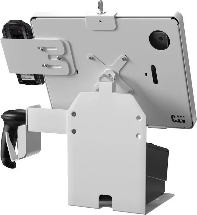 Alt view image 5 of 5 - CTA Digital Anti-Theft Kiosk Stand  Point of Sale Station with Credit Card Reader Slot & Printer Slot for iPad 11 (A16) - Pro 11-inch M4 - Air 11-inch M3- iPad 10th Gen - Galaxy Tab & More Tablets