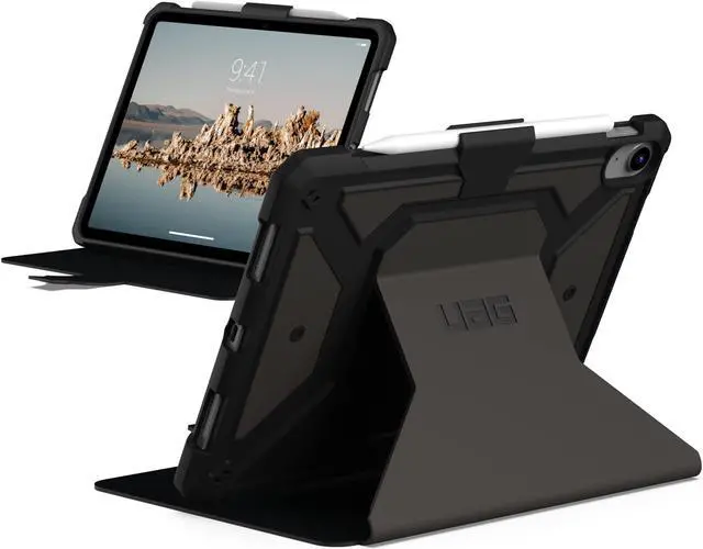 Main image of URBAN ARMOR GEAR UAG Designed for iPad 11" A16 11th Gen 2025, 10.9" 10th Gen 2022 Case A3354 A3355 A2696 - Rugged Protective Folio Cover w/Adjustable Stand & Pencil Holder, Metropolis SE Black