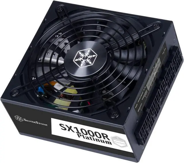 Alt view image 2 of 5 - SilverStone Technology SX1000R Platinum Cybenetics Platinum 1000W SFX12V 4.0 & PCIe 5.0 Fully Modular SFX-L Power Supply, SST-SX1000R-PL