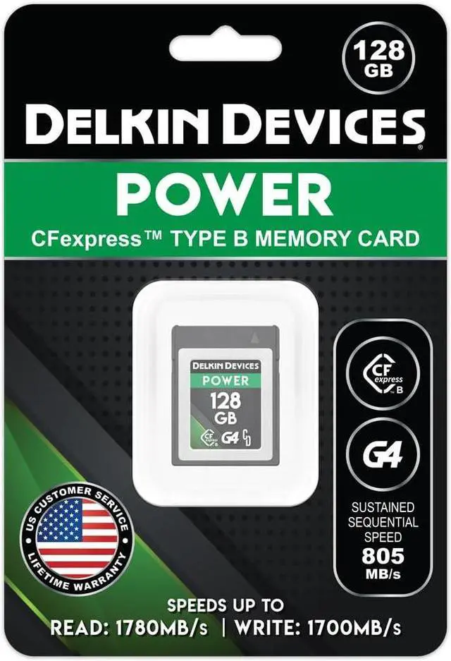 Alt view image 3 of 5 - Cfexpress Type B G4 Power Card 128GB