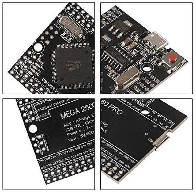 Alt view image 4 of 5 - AITRIP MEGA 2560 PRO Embed CH340G/ATMEGA2560-16AU Chip with Male Pin headers Compatible for Arduino Mega2560 Module (2pcs)