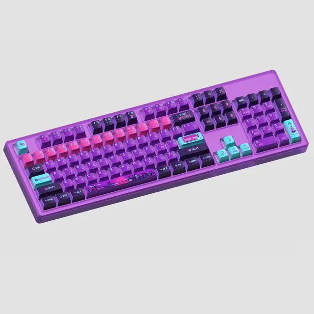 Alt view image 3 of 5 - KeyTok OEM Profile Pixel Universe Doubleshot Dye Sub Keycap Set Thick PBT for Keyboard 87 tkl 104 ansi bm60 CSTC75 BM87 BM65