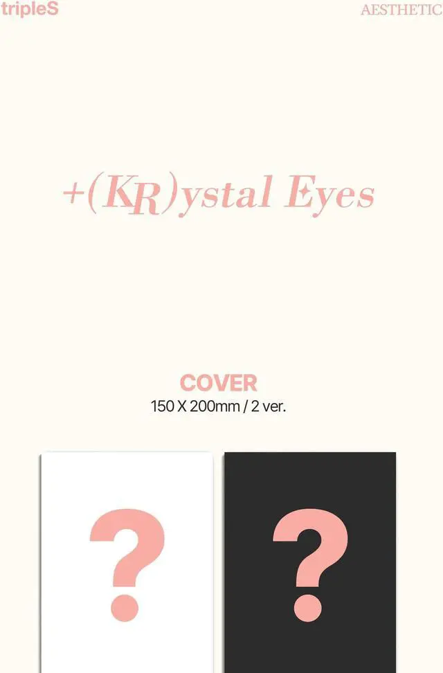 Alt view image 2 of 5 - tripleS +(KR) ystal Eyes AESTHETIC 1st Mini Album 2 Version SET CD+1p Folded Poster On Pack+68p Booklet+1ea Special Class Objekt+1p Folding Card+1ea Sticker+Tracking Sealed