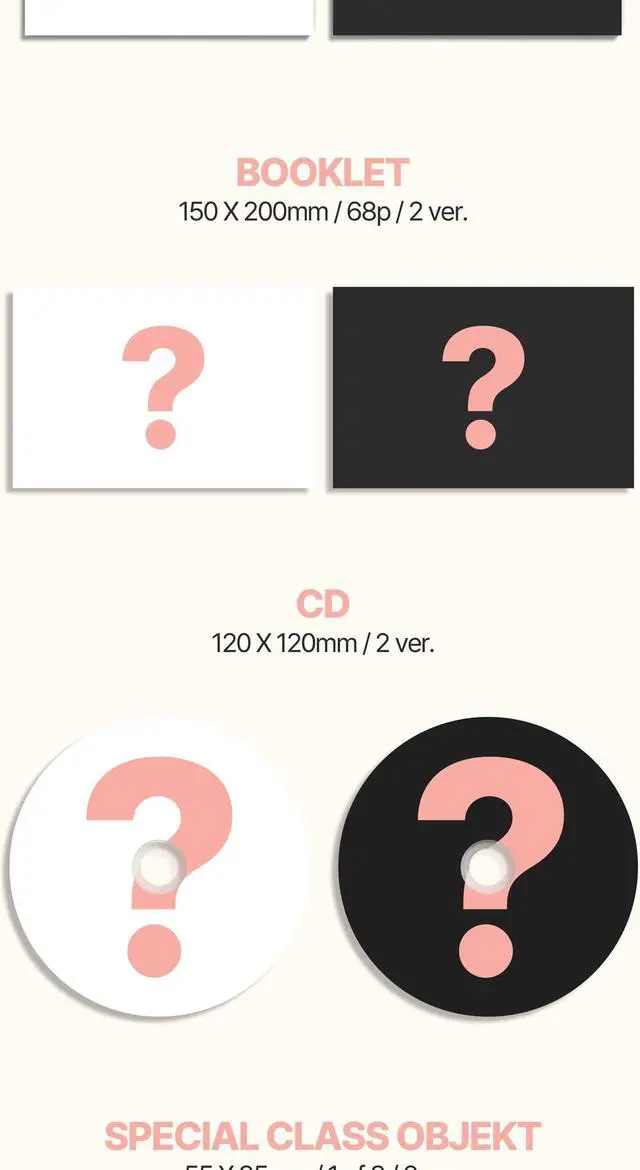 Alt view image 3 of 5 - tripleS +(KR) ystal Eyes AESTHETIC 1st Mini Album 2 Version SET CD+1p Folded Poster On Pack+68p Booklet+1ea Special Class Objekt+1p Folding Card+1ea Sticker+Tracking Sealed