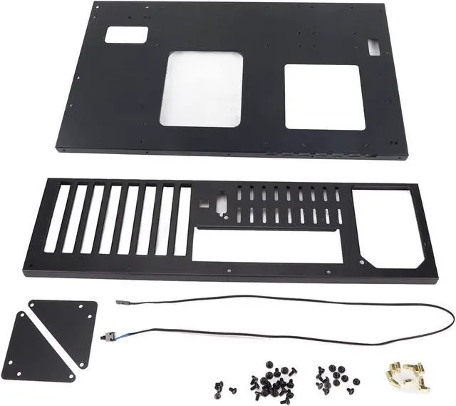 Main image of Open Computer Case DIY Gaming Mining Machine PC Host Case, Open Chassis Heat Dissipation Design Computer Case, 5.9 * 3.4 * 9.8 in Solid SECC Open Air PC Case for Motherboards