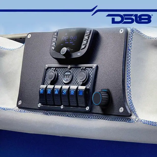 Alt view image 4 of 5 - DS18 MBKR Marine Bass Knob Remote Gain/Volume - Compatible with Any Source Unit - Bass Knob Level Controller - Universal RCA Line Level Control Waterproof Design for All Audio Applications