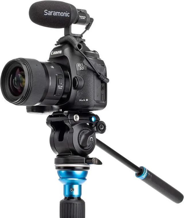 Alt view image 5 of 5 - Benro Aero 2 PRO Carbon Fiber Travel Video Tripod, Twist Leg Locks, Leveling Column and S2PRO Video Head (C1683TS2PRO)