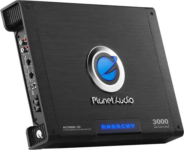 Alt view image 3 of 5 - Planet Audio AC3000.1D Class D Monoblock Car Amplifier - 3000 High Output, 1 Ohm, Low Level Inputs, Low Pass Crossover, Hook Up to Subwoofer for Bass