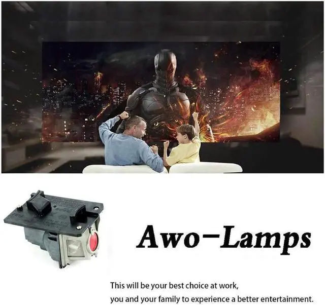 Alt view image 3 of 5 - AWO Original UHP225W Lamp Bulb for NP18LP/60003128/NP13LP/60002853 with Housing for NEC NP-V300W,NP-V300WG,NP-V300X,V281W,V300W,V300WG,V300X,V311W,V311X,VE280,VE280X,VE281,VE281X,VE282,VE282X