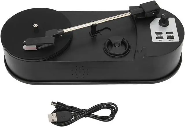Main image of Estink Turntable to MP3 Converter, Mini Portable Turntable Record Player USB 2.0 Professional Turntable Record Player to MP3 Converter for Music Lovers Outdoor Travel, Support for LP 33/45 PRM