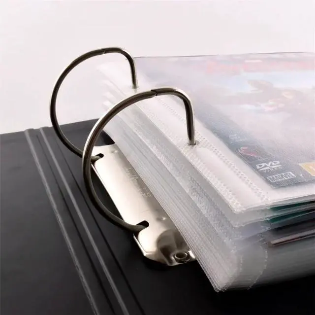 Alt view image 4 of 5 - Tarifold DVD Protective Sleeve with Felt Insert, Holds 2 DVD Discs, Binder Holes, Space for Cover, Closing Flap, 50/Pack (10269)