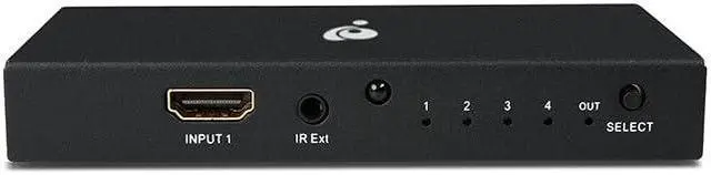 Alt view image 2 of 5 - IOGEAR 4-Port 8K Ultra HD HDMI Switch 48 Gbps HDR+ 4K 120Hz  Plug and Play  Connect up to Four 8K 60Hz Devices to TV, HDTV, Projector for Gaming Consoles, Laptops, Digital Cameras  GHDSW8K4