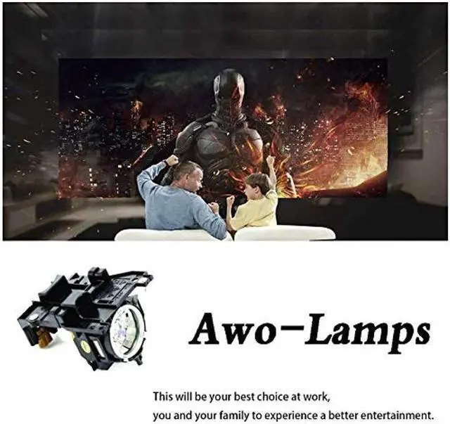 Alt view image 4 of 5 - AWO DT00911 / DT00841 / RLC-031 Replacement Lamp with Housing for HITACHI CP-WX400,CP-WX410,CP-X201,CP-X206,CP-X301,CP-X306,CP-X401,CP-X450,CP-X467,CP-ED-X31,CP-X33,CP-X200,CP-X205,CP-X300WF,CP-X305