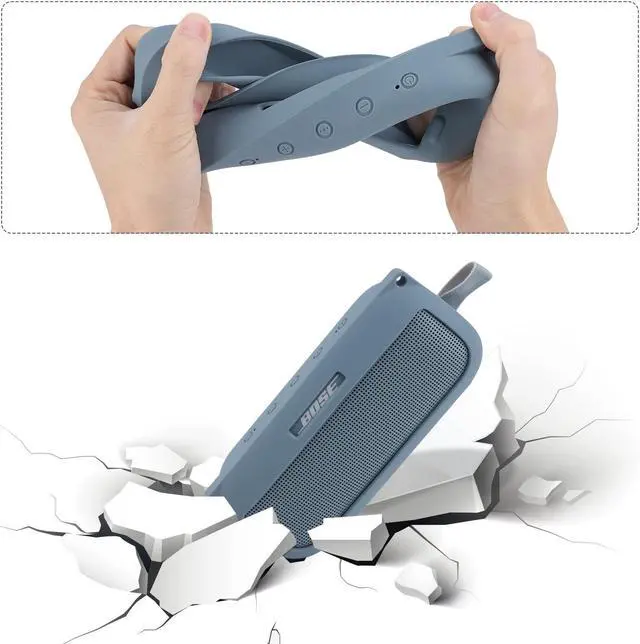 Alt view image 4 of 5 - Hard + Silicone Case for Bose SoundLink Flex Speaker