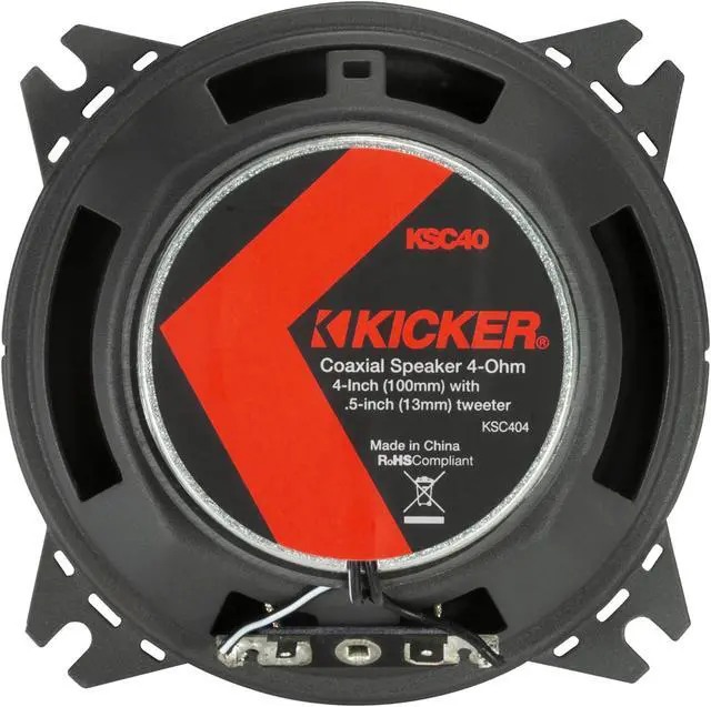 Alt view image 5 of 5 - Kicker 51KSC404 KS-Series 4" Coaxial Speakers with .5" tweeters, 4-Ohm, Pair