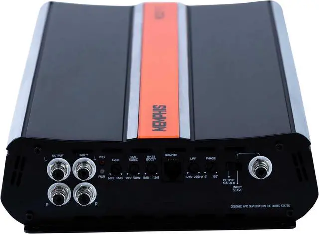 Alt view image 4 of 5 - Memphis Audio MJP3000.1 Monoblock Subwoofer Amplifier - 3000 Watts RMS x 1 at 1-Ohm
