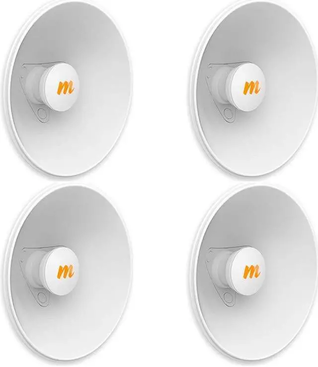 Main image of Mimosa Networks N5-X20 4.9-6.4 GHz Modular Twist-on Antenna 250mm Dish for C5x only, 20 dBi gain (4-Pack)
