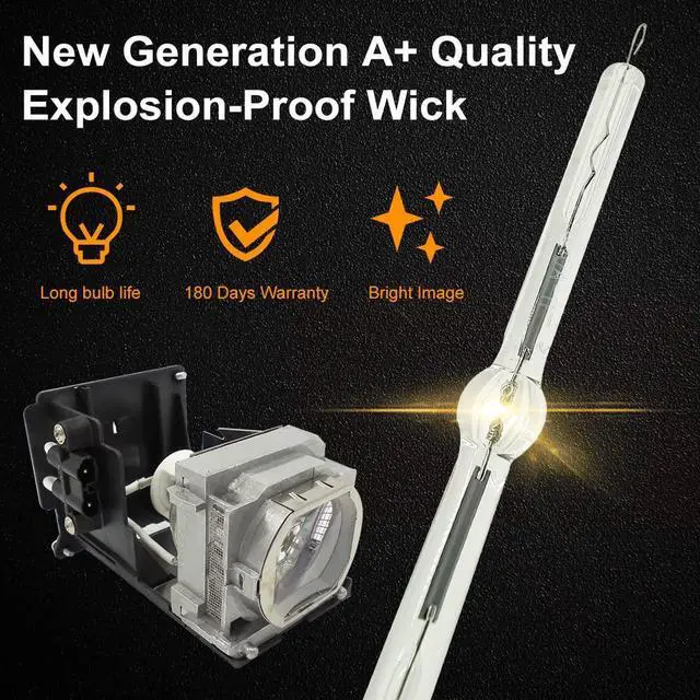 Alt view image 3 of 5 - CTLAMP A+ Quality VLT-HC5000LP / 915D116O10 Replacement Projector Lamp Bulb with Housing Compatible with Mitsubishi HC4900 HC4900W HC5000 HC5000BL HC5500 HC6000 HC6000BL HC4900W