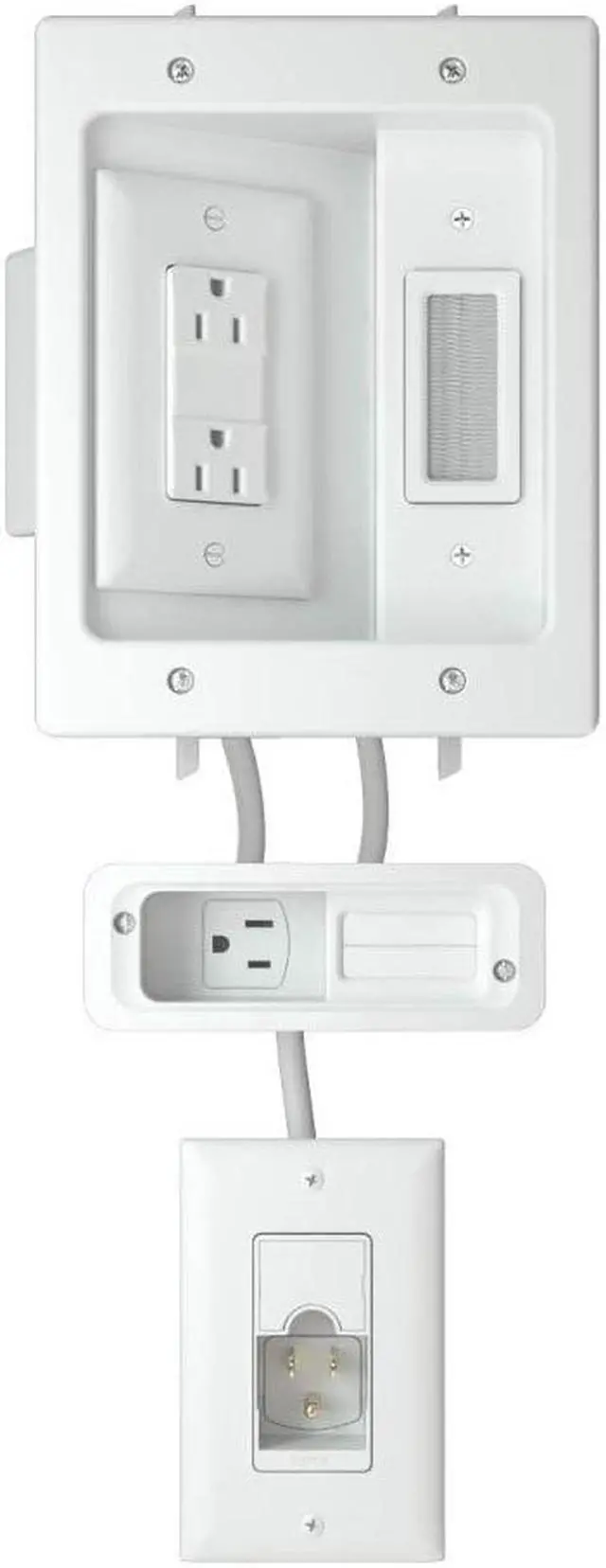 Main image of SANUS Ultimate in-Wall Cable Management Kit for Mounted TV & Soundbar - Includes Soundbar & TV Wire Management - Conceals Power, HDMI, Optical, and Low-Voltage Wires Behind Wall Model: WSIWPSB1