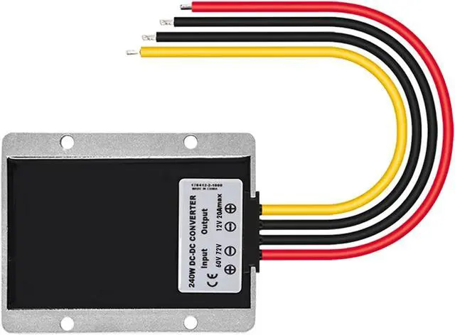 Alt view image 4 of 5 - MGGi DC Regulator 60V 72V Step Down to 12V 20A 240W, Waterproof Converter Reducer, Voltage Reducer Power Supply Module Buck Transformer, for Golf Cart, forklifts, Car