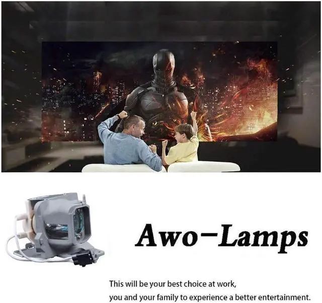 Alt view image 3 of 5 - AWO Original UHP240W Lamp Bulb for BL-FP240E / SP.78V01GC01 with Housing for OPTOMA UHD300X UHD40 UHD400X UHD50 UHD51 UHD51/A UHD51A UHD550X UHD60 UHD65 Projectors